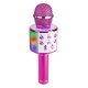 Mikrofon karaoke bezprzewodowy odtwarzacz muzyki Bluetooth głośnik światła LED