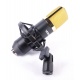 Mikrofon pojemnościowy Vonyx CM400B Studio czarno złoty Vintage phantom
