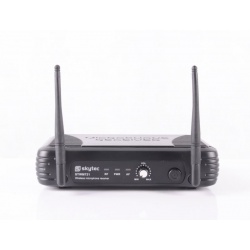 Zestaw mikrofonowy UHF Skytec STWM721 mikrofon bezprzewodowy stacja