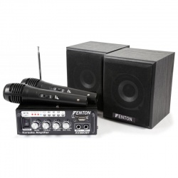 Zestaw Karaoke Fenton AV380BT mikser wzmacniacz głośniki i mikrofony