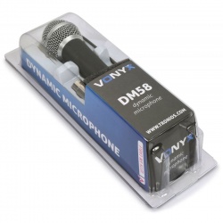 Mikrofon dynamiczny doręczny przewodowy Vonyx DM58 przewód 5 metrów jack