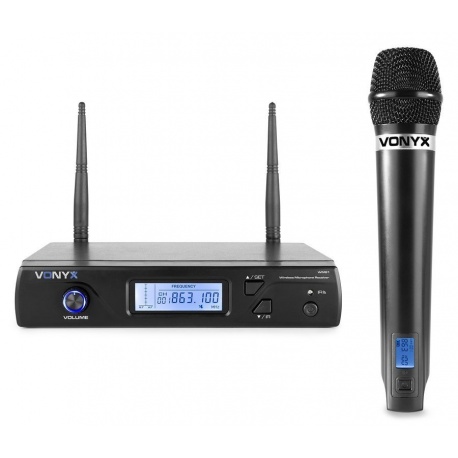 Zestaw mikrofonowy bezprzewodowy UHF Vonyx WM61 mikrofon doręczny