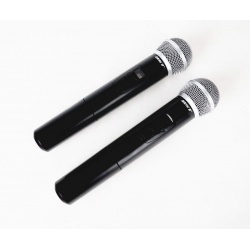 Zestaw mikrofonowy BST UDR208 2 x mikrofon doręczny pasmo UHF ładowarka