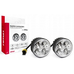 Światła do jazdy dziennej AMiO DRL 510HP LED homologacje E4 oraz RL00