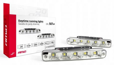 Światła do jazdy dziennej AMiO DRL 507 HP LED