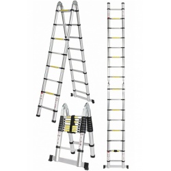 Drabina teleskopowa aluminiowa łamana 440 cm przystawna wysokość robocza 610cm