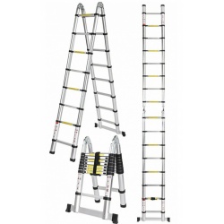 Drabina teleskopowa dwu stronna 5 metrów aluminiowa łamana 500cm
