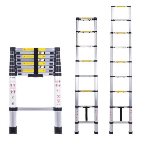 Drabina teleskopowa 380cm składana przystawna aluminiowa stabilizator