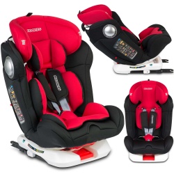 Obrotowy fotelik samochodowy Spinway Pro grupy ECE 0+ / I / II / III system SIP Isofix Top Tether