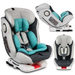 Obrotowy fotelik samochodowy Spinway Pro grupy ECE 0+ / I / II / III system SIP Isofix Top Tether