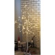 Białe drzewko ozdobne świecące brzoza lampki LED świąteczne 90cm