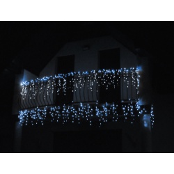 Sople lampki 500 LED zewnętrzne kurtyna możliwość łączenia białe kolorowe
