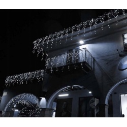 Sople lampki 500 LED zewnętrzne kurtyna możliwość łączenia białe kolorowe