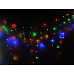 Sople lampki 500 LED zewnętrzne kurtyna możliwość łączenia białe kolorowe