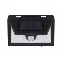 Lampa solarna ścienna boczne diody świeci na bok 32 LED czujnik ruchu zmierzchu