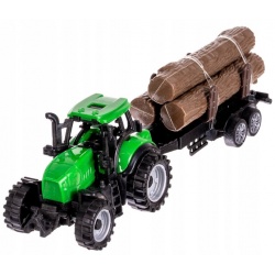 Duża farma zagroda zwierzątka traktor przyczepa do zabawy pojazdy rolnicze