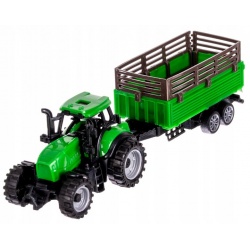 Duża farma zagroda zwierzątka traktor przyczepa do zabawy pojazdy rolnicze