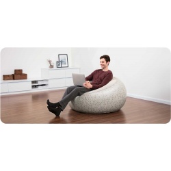 Wygodny fotel dmuchany pufa do pokoju 3 kolory 112 x 112 x 66 cm Bestway 75052