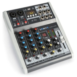 Mikser 4 kanałowy Vonyx VMM-K402 DSP 4x wejścia combo XLR JACK