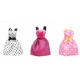 Domek dla lalek z ubrankami lalka przenośna szafa torebki stojak ubranka dla dzieci