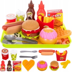 Sztuczne jedzenie Fast Food frytki burger Hot-Dog dla dzieci