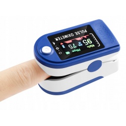Pulsoksymetr przenośny napalcowy medyczny pulsometr tętno Oximeter na baterie