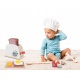 Drewniany toster dla dzieci zestaw akcesoria do robienia śniadań zabawka