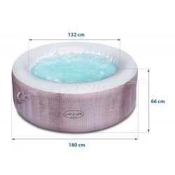 Dmuchane jacuzzi masaż wodny CANCUN 180 x 66 cm Lay-Z Spa Bestway 60003