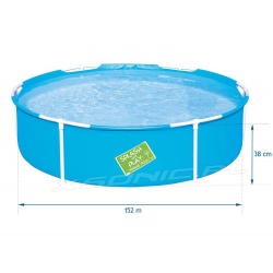 Mały basen stelażowy dla dziecka 152 x 38 cm Bestway 56283 okrągły