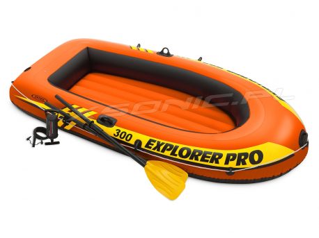 Ponton Explorer PRO 300 Set 244 x 117 x 36 cm wiosła pompka INTEX 58358