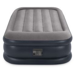 Materac welurowy PILLOW TWIN z wbudowaną pompką 99 x 191 x 42 cm INTEX 64132