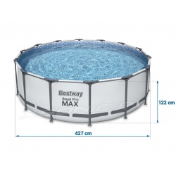 Basen okrągły 427 x 122 cm ogrodowy 5612X Bestway na stelażu zestaw 12w1