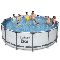 Basen okrągły 427 x 122 cm ogrodowy 5612X Bestway na stelażu zestaw 12w1