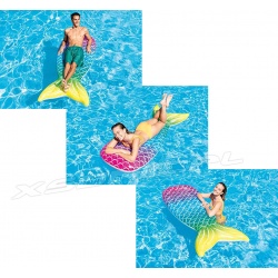 Dmuchany materac plażowy ogon syreny 178 x 71 x 18 cm INTEX 58788