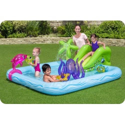 Plac zabaw wodny dmuchany Akwarium 239 x 206 x 86 cm Bestway 53052
