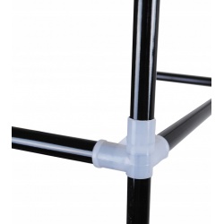 Szafa tekstylna 175 x 135 cm garderoba składana materiałowa na ubrania podwójna z półkami 