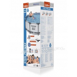 Basen ogrodowy 366 x 100 cm stelażowy 4w1 Bestway pompa i filtr drabinka 56418