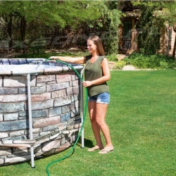 Owalny basen stelażowy z hydromasażem 610 x 366 x 122 cm 12w1 Bestway 56719