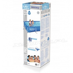 Basen na stelażu 300 x 201 x 66 cm prostokątny Bestway 56404 sam basen