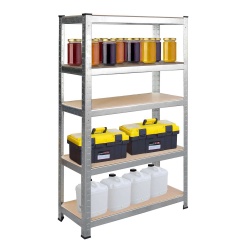 Metalowy regał magazynowy 150 x 75 x 30 cm obciążenie do 1000 kg 5 półek