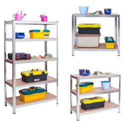 Metalowy regał magazynowy 150 x 75 x 30 cm obciążenie do 1000 kg 5 półek