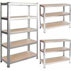 Metalowy regał magazynowy 150 x 75 x 30 cm obciążenie do 1000 kg 5 półek