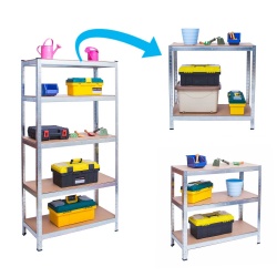 Metalowy regał magazynowy 205 x 120 x 45cm obciążenie do 1000 kg 6 półek