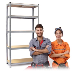 Metalowy regał magazynowy 205 x 120 x 45cm obciążenie do 1000 kg 6 półek