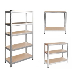 Metalowy regał magazynowy 205 x 120 x 45cm obciążenie do 1000 kg 6 półek