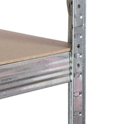 Metalowy regał magazynowy narożny 180 x 90 x 40 cm do 875 kg 5 półek