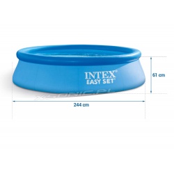 Basen ogrodowy rozporowy 244 x 61 cm INTEX 28108 z pompą filtrującą