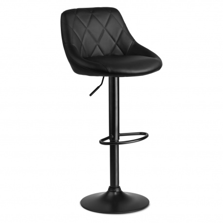 Hoker barowy krzesło z oparciem podnośnik welur jasnoszary lub czarny