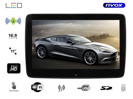 Monitor samochodowy zagłówkowy dedykowany do MERCEDES BENZ ekran 11 cali LED FULL HD z systemem ANDROID USB SD FM BT WIFI