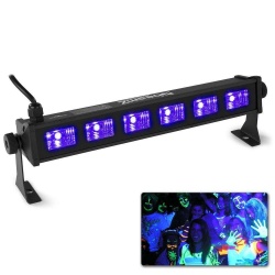 Belka oświetleniowa kompaktowa listwa UV BeamZ BUV63 UV BAR 6x 3W LED